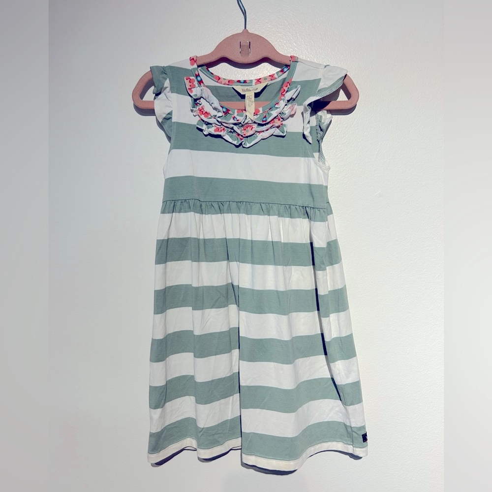 Matilda Jane Green Striped Dress with shorts